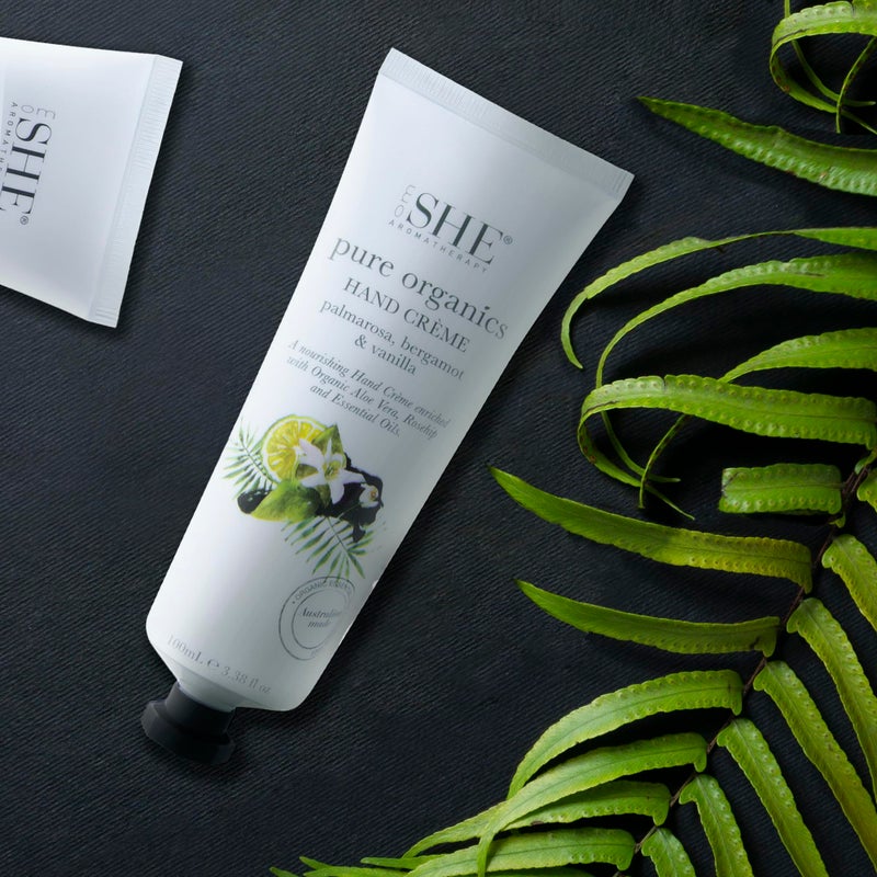 Om She Aromatherapy Pure Organics Hand Creme - Palmarosa, Bergamot & Vanilla - Image 3